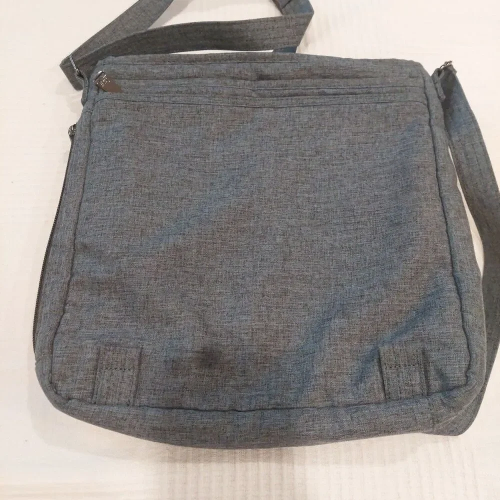 Lug Monorail Convertible Crossbody Backpack Gray Bag Travel Organizer Nylon